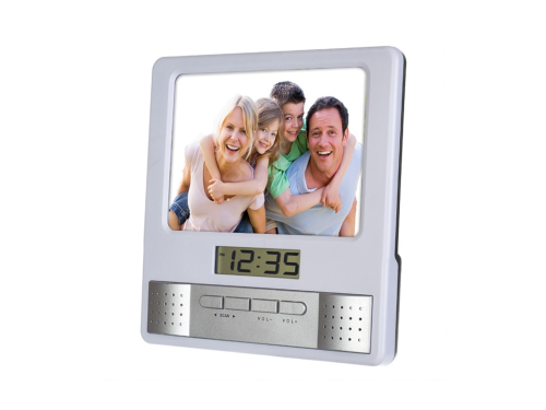 Perfeo Часы/радио/фоторамка белый