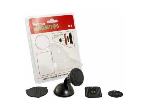 Держатель автомобильный Rekam Magnitos M-3 черный