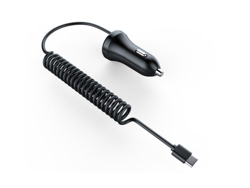 Автомобильное ЗУ Everstone ES-CCH-004 кабель USB Type-C 10W черный