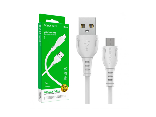 Кабель Borofone BX51 USB-Micro USB белый