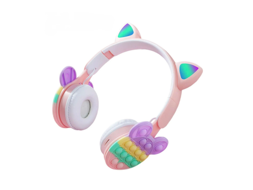 Беспроводные детские наушники T&N KIDS POP IT B30 розовый