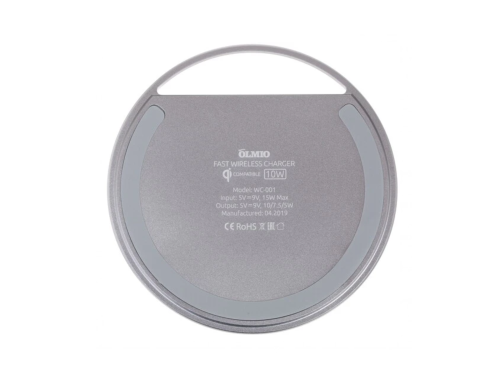 Беспроводное ЗУ OLMIO SUPERB кабель USB Micro 10W черный