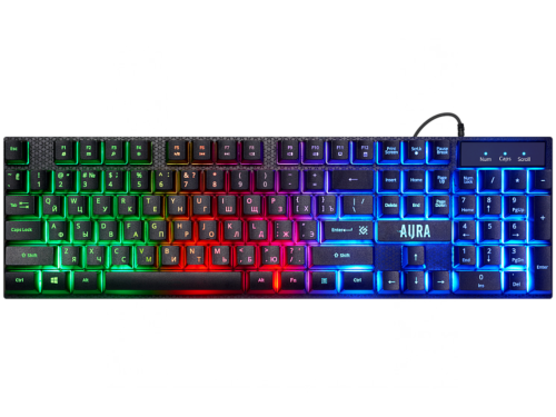 Клавиатура проводная мембранная Defender MKP-117 черный