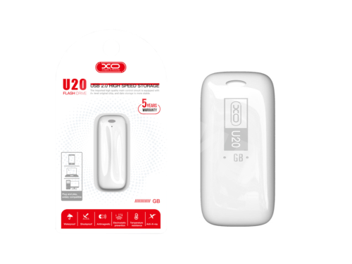 USB Flash XO U20 USB 2.0 8 ГБ белый