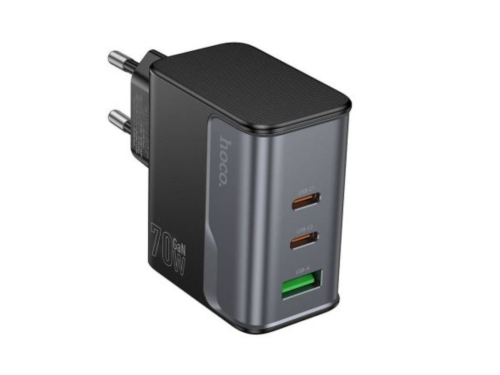 Сетевое ЗУ hoco CS75A кабель USB Type-C - USB-C 70W черный