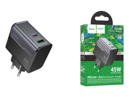 Сетевое ЗУ hoco CS74A без кабеля 45W черный