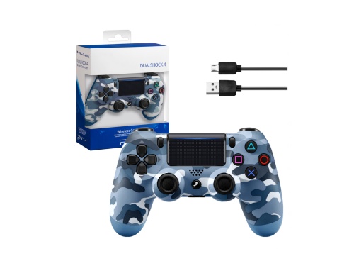 Геймпад беспроводной T&N PlayStation Dualshock 4 аналог хаки синий