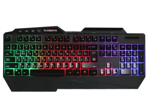 Клавиатура проводная мембранная Defender Glorious GK-310L черный
