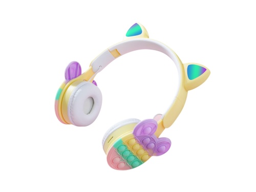 Беспроводные детские наушники T&N KIDS POP IT B30 жёлтый