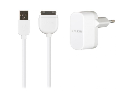 Сетевое ЗУ Belkin - кабель USB - Apple 30-pin 10W черный