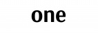 One